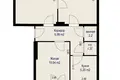 3 room apartment 59 m² Minsk, Belarus