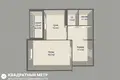 1 room apartment 43 m² Minsk, Belarus