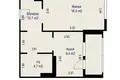 1 room apartment 45 m² Minsk, Belarus