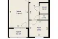 1 room apartment 40 m² Minsk, Belarus
