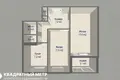 2 room apartment 47 m² Minsk, Belarus