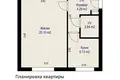 1 room apartment 34 m² Minsk, Belarus