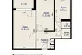Квартира 2 комнаты 46 м² Минск, Беларусь