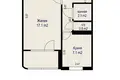 Квартира 1 комната 33 м² Минск, Беларусь