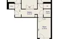 Квартира 3 комнаты 64 м² Минск, Беларусь