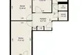 3 room apartment 63 m² Minsk, Belarus