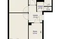 3 room apartment 70 m² Minsk, Belarus