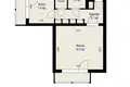 Квартира 1 комната 37 м² Минск, Беларусь