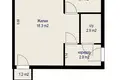 1 room apartment 31 m² Minsk, Belarus
