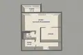 2 room apartment 44 m² Kopishche, Belarus