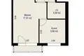 1 room apartment 29 m² Minsk, Belarus