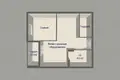 Квартира 2 комнаты 48 м² Минск, Беларусь