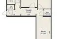 3 room apartment 56 m² Minsk, Belarus