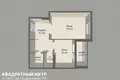 1 room apartment 43 m² Minsk, Belarus