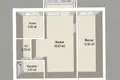 2 room apartment 43 m² Minsk, Belarus