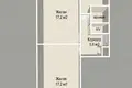 2 room apartment 50 m² Minsk, Belarus