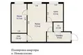 2 room apartment 44 m² Navakolasava, Belarus