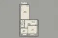 2 room apartment 56 m² Minsk, Belarus