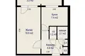 1 room apartment 33 m² Minsk, Belarus