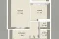Квартира 1 комната 37 м² Минск, Беларусь