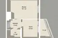 1 room apartment 39 m² Minsk, Belarus
