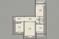 3 room apartment 71 m² Minsk, Belarus