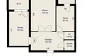 2 room apartment 59 m² Machulishchy, Belarus