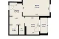 1 room apartment 43 m² Minsk, Belarus