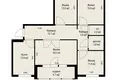 4 room apartment 91 m² Barawlyany, Belarus