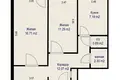 Квартира 2 комнаты 51 м² Минск, Беларусь