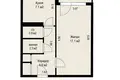 1 room apartment 33 m² Minsk, Belarus
