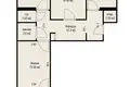 3 room apartment 66 m² Minsk, Belarus