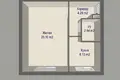 1 room apartment 34 m² Minsk, Belarus