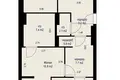 3 room apartment 74 m² Minsk, Belarus