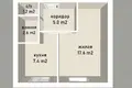 1 room apartment 34 m² Pinsk, Belarus