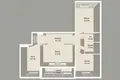 Квартира 3 комнаты 78 м² Сеница, Беларусь