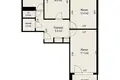 3 room apartment 63 m² Minsk, Belarus