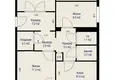 4 room apartment 76 m² Fanipal, Belarus
