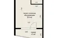 1 room apartment 30 m² Minsk, Belarus