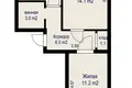 2 room apartment 42 m² Stowbtsy, Belarus