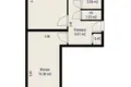 2 room apartment 47 m² Minsk, Belarus