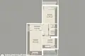 2 room apartment 54 m² Minsk, Belarus