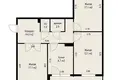 Квартира 3 комнаты 76 м² Минск, Беларусь