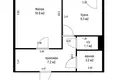 1 room apartment 40 m² Barawlyany, Belarus