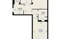 3 room apartment 97 m² Minsk, Belarus