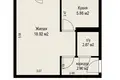 1 room apartment 31 m² Minsk, Belarus