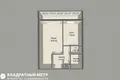 1 room apartment 39 m² Minsk, Belarus