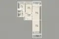 3 room apartment 72 m² Minsk, Belarus