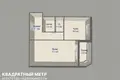 1 room apartment 38 m² Minsk, Belarus