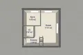 1 room apartment 30 m² Minsk, Belarus